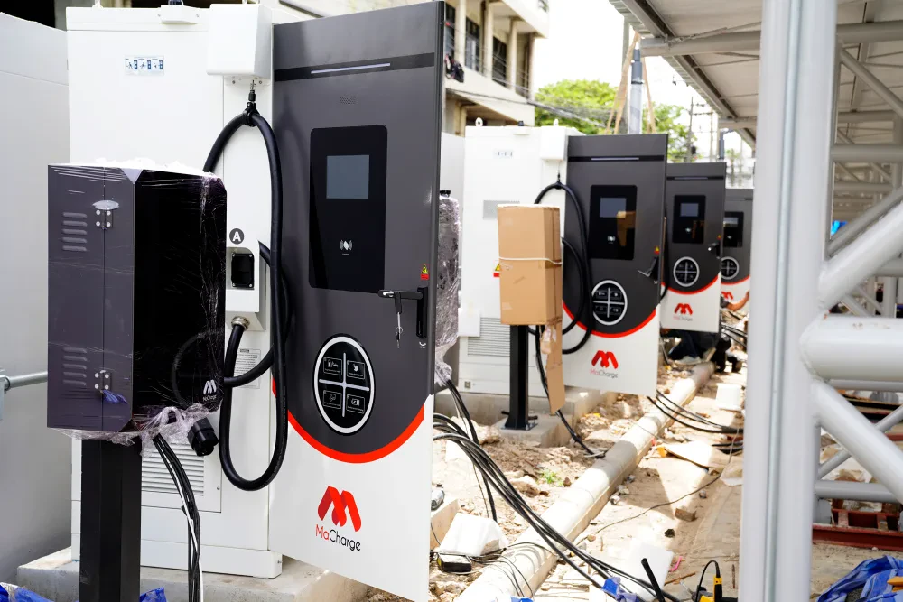 AMR has enhanced EV infrastructure by installing DC and AC chargers at the Chulabhorn Research Institute